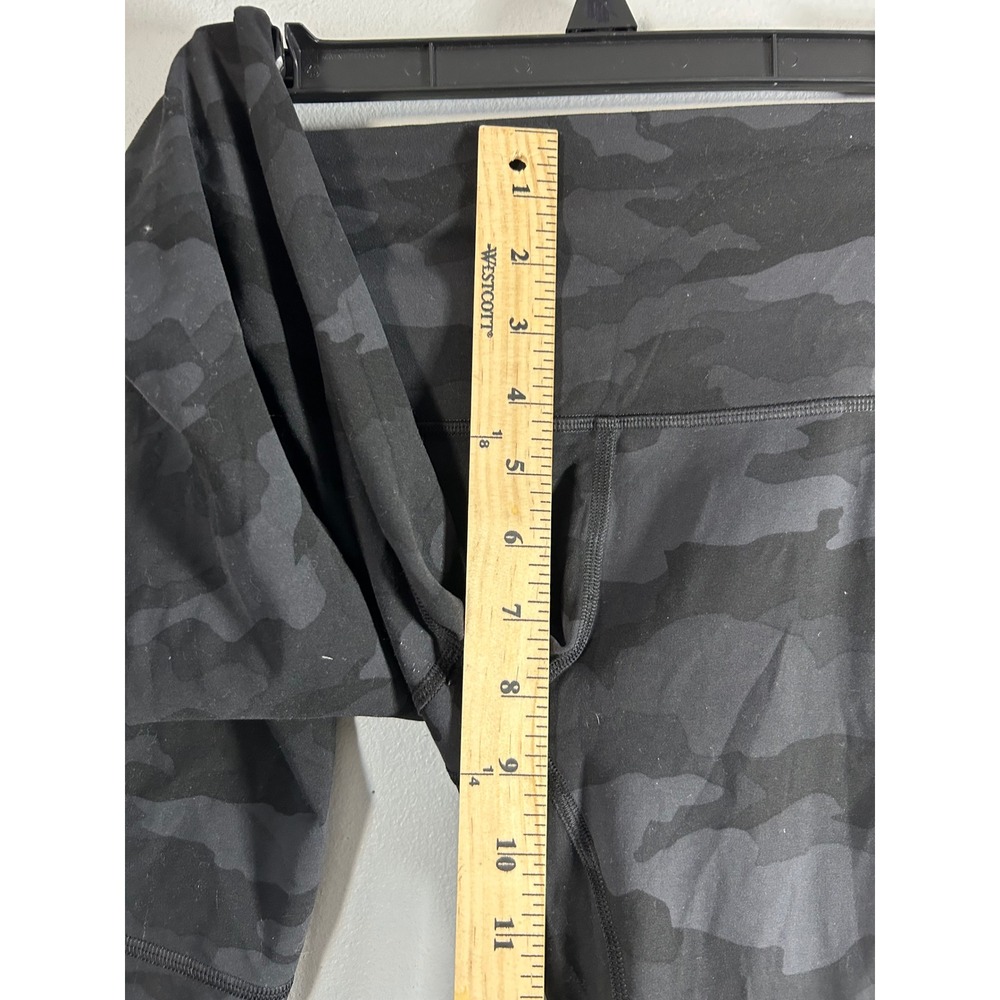 Lululemon Wunder Under High Rise Camo Leggings Women's Size 4 Black Grey - Picture 5 of 8